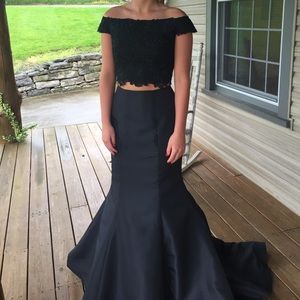 Sherri Hill black dress style 51157 size 4.